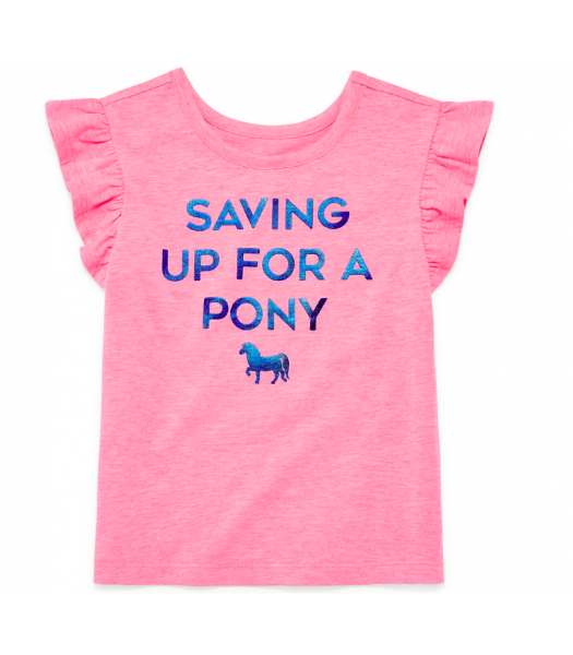 Okie Dokie Pink  Saving Up For A Pony Tee 